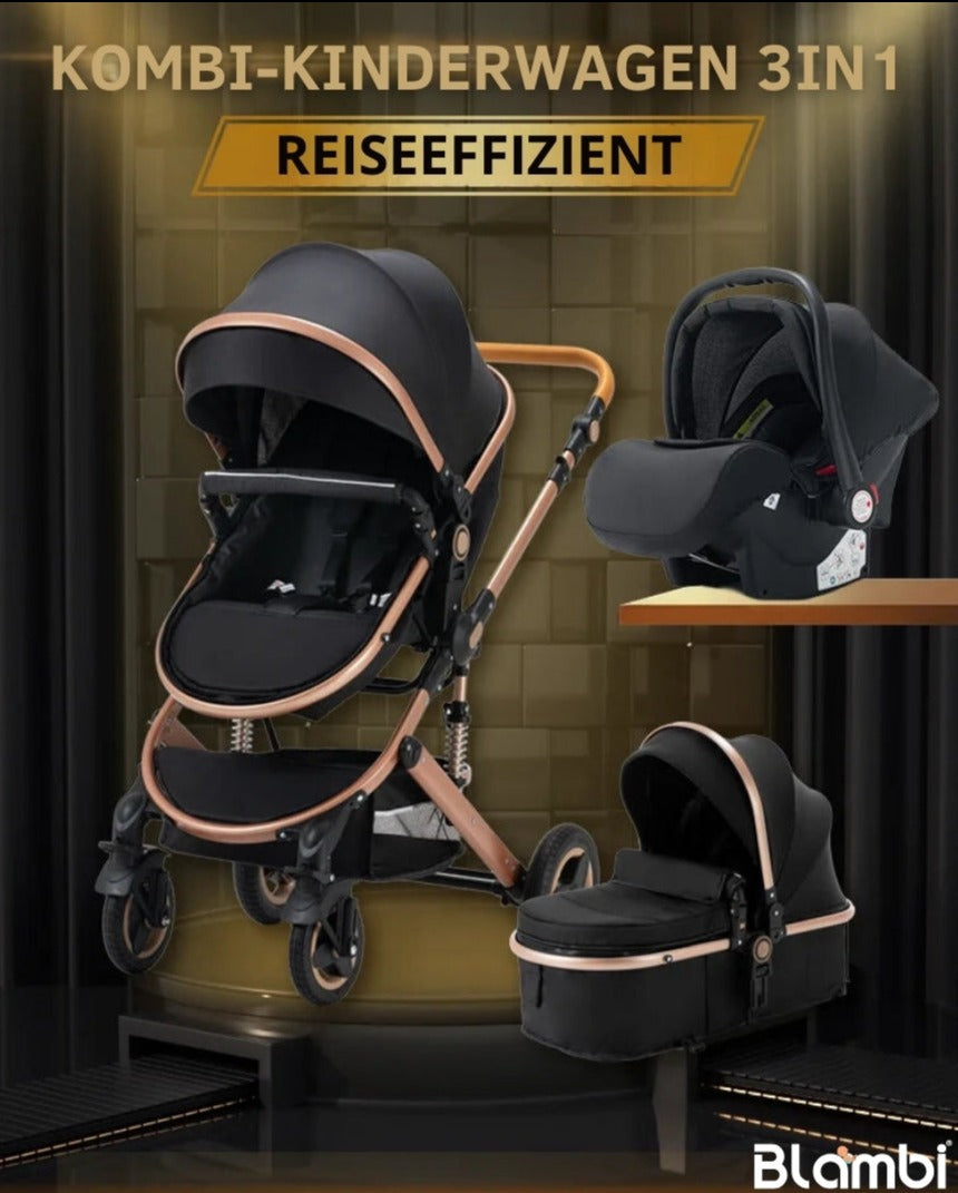Blambi® Kombi-Kinderwagen 3in1 "Nova"