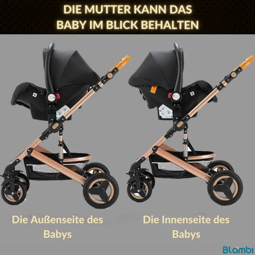 Blambi® Kombi-Kinderwagen 3in1 "Nova"