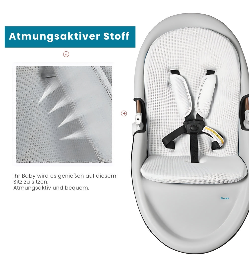 Blambi® Premium Kombi-Kinderwagen "Signature Series" 360 Grad Drehbar