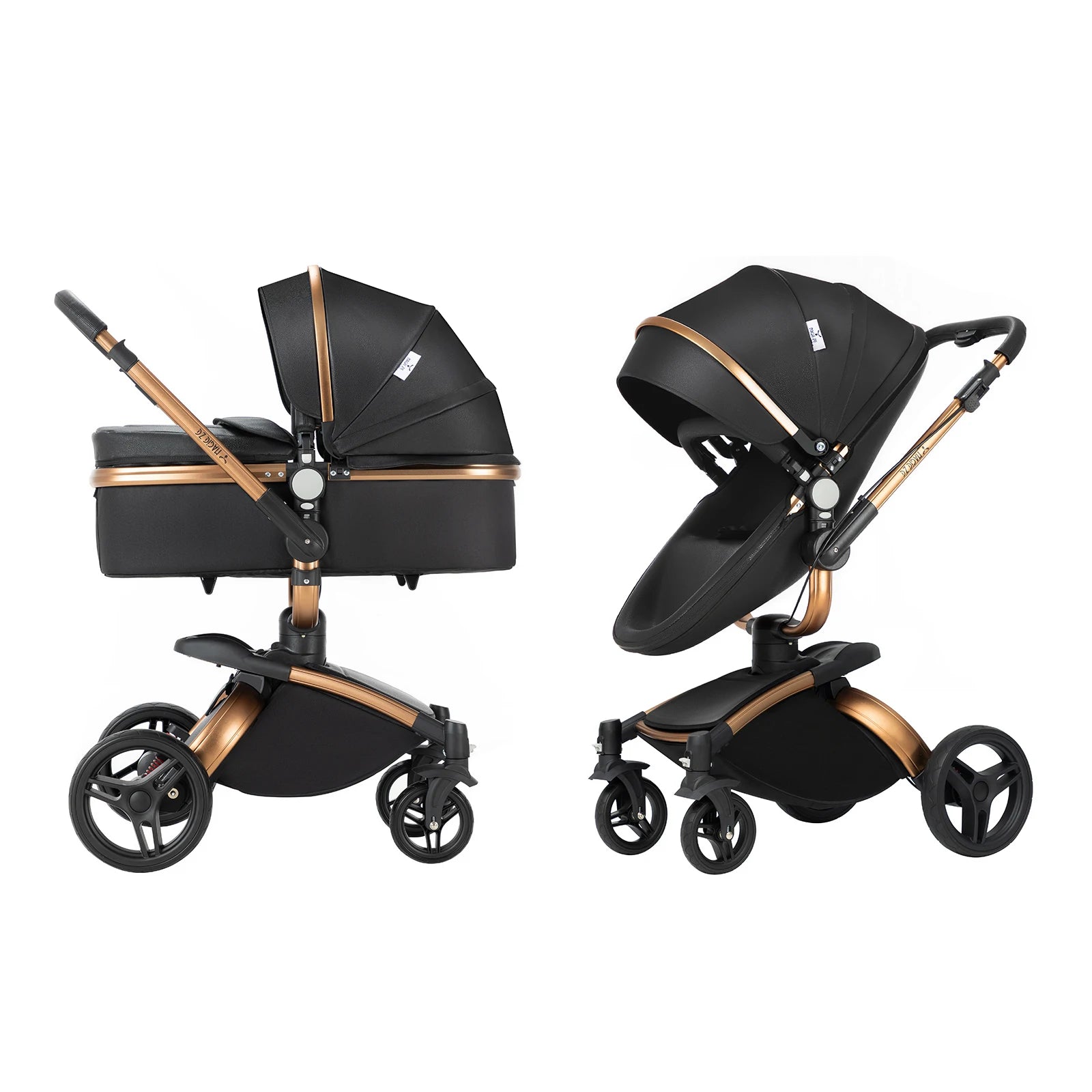 Blambi® Kombi Kinderwagen Premium 3in1 "Swivel 360°"