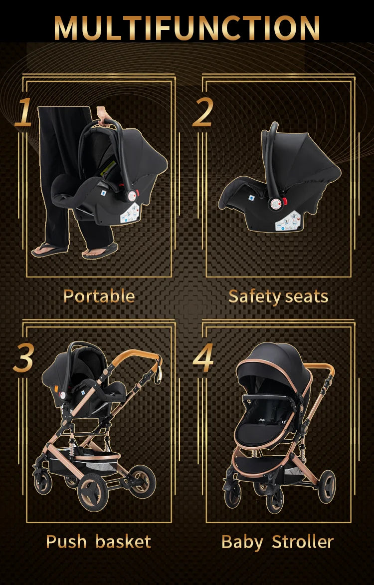 Blambi® Kombi-Kinderwagen 3in1 "Nova"