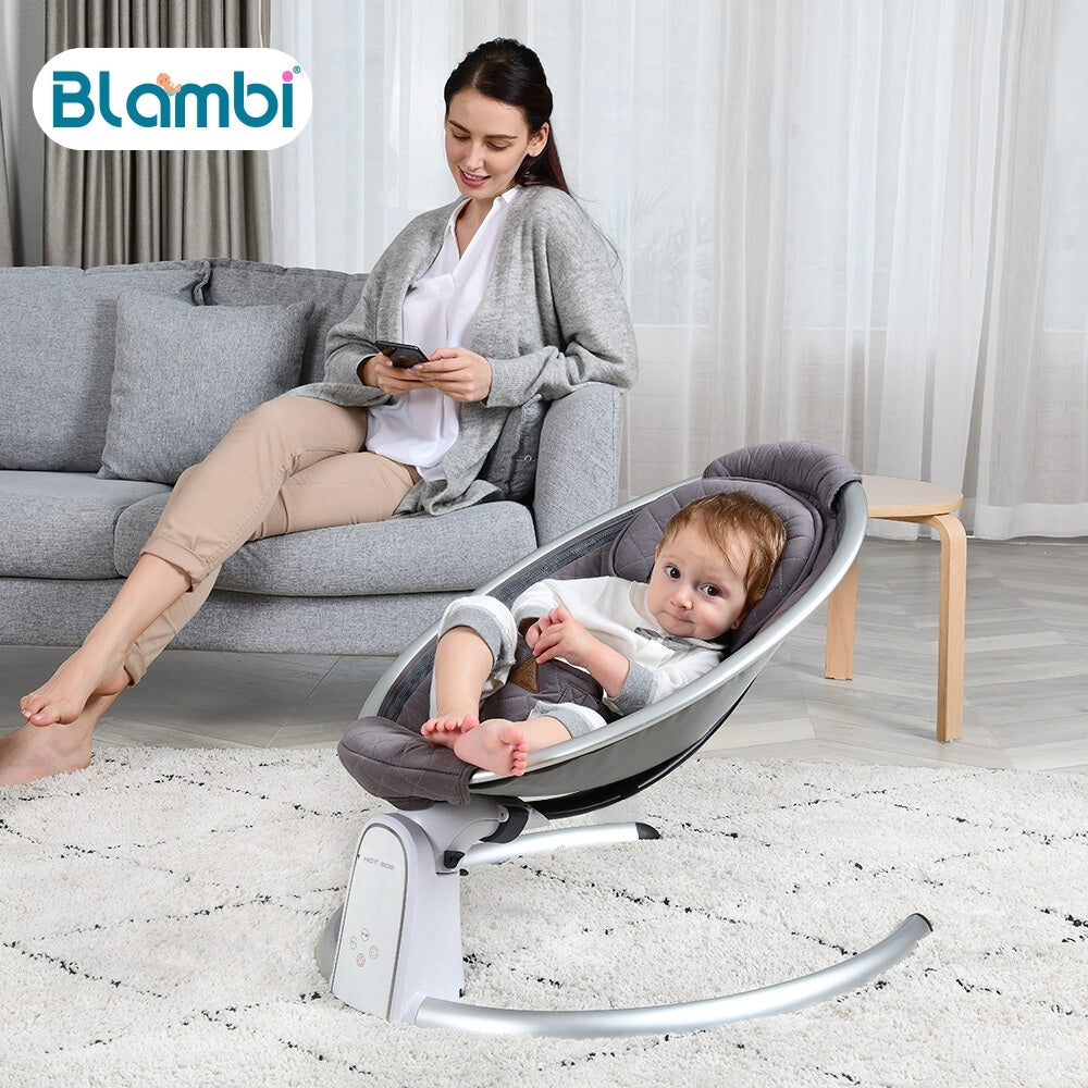 Blambi® Elektrische Babywippe mit Bluetooth