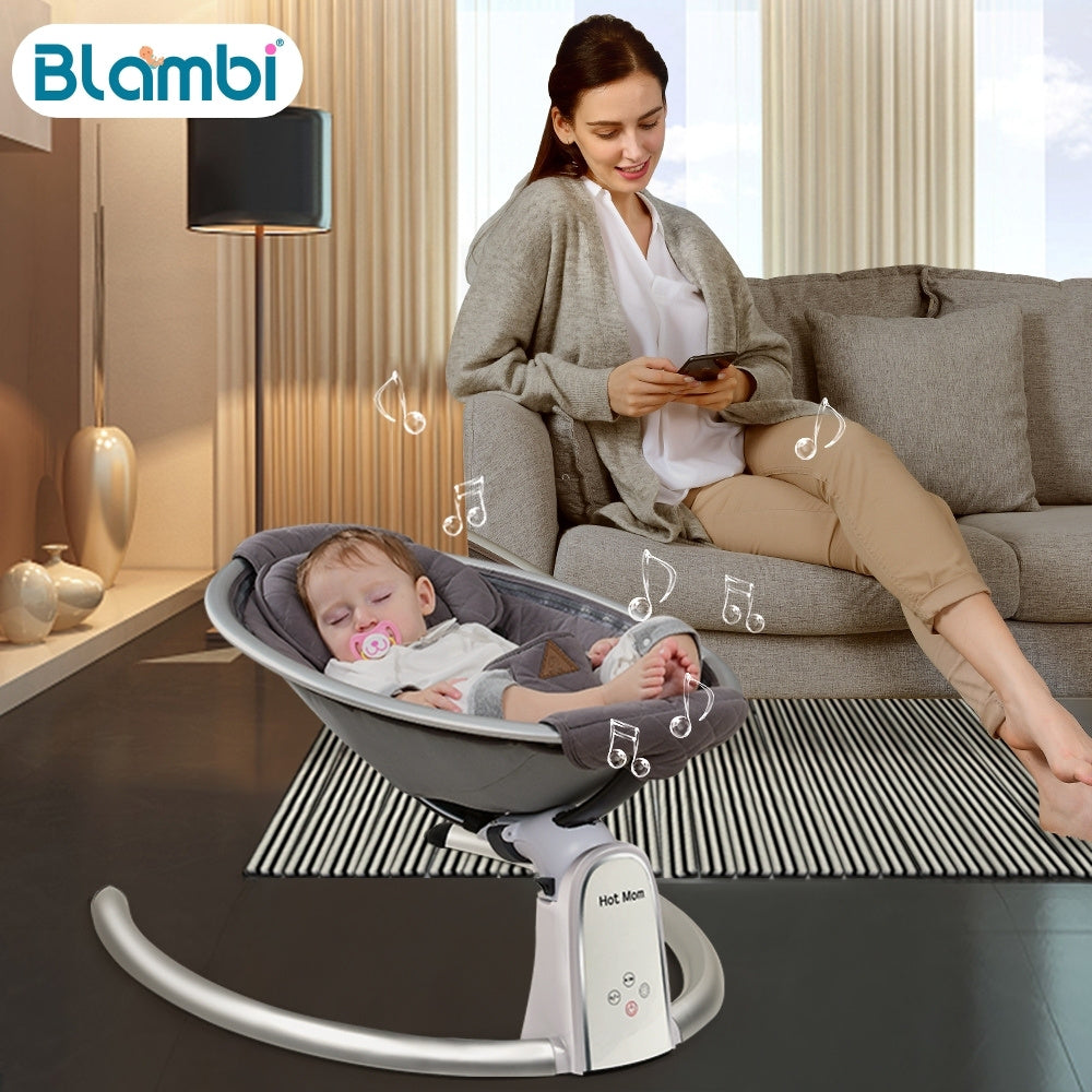 Blambi® Elektrische Babywippe mit Bluetooth