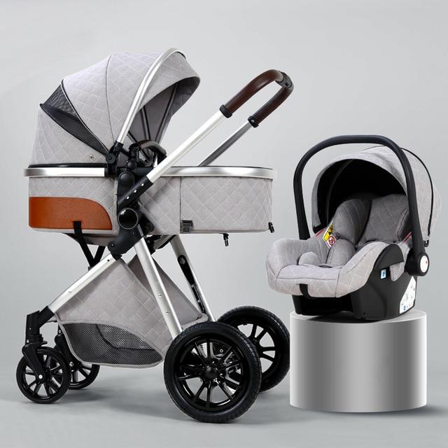 Blambi® Luxus Kombi-Kinderwagen Premium 3in1 "Sirius Pro 2"