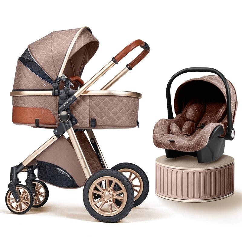 Blambi® Luxus Kombi-Kinderwagen Premium 3in1 "Sirius Pro 2"