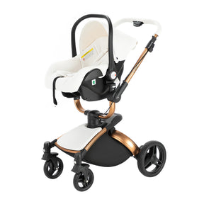 Blambi® Kombi Kinderwagen Premium 3in1 "Swivel 360°"