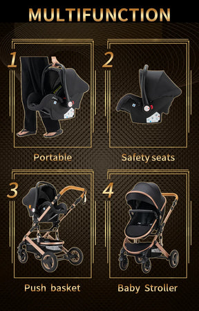 Blambi® Kombi-Kinderwagen 3in1 "Nova"