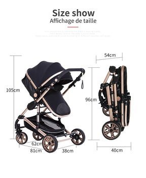 Blambi® 3in1 Kombi-Kinderwagen "Stellar"