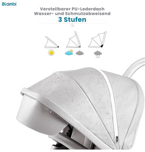 Blambi® Premium Kombi-Kinderwagen "Signature Series" 360 Grad Drehbar