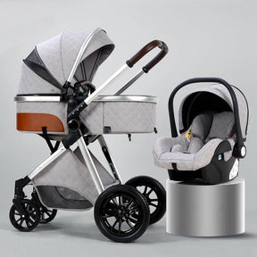 Blambi® Luxus Kombi-Kinderwagen Premium 3in1 "Sirius Pro 2"