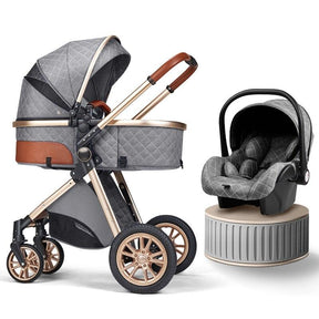 Blambi® Luxus Kombi-Kinderwagen Premium 3in1 "Sirius Pro 2"