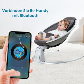 Blambi® Elektrische Babywippe mit Bluetooth