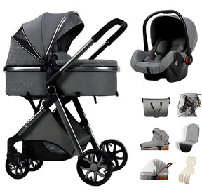 Blambi® Luxus Kombi-Kinderwagen Premium 3in1 "Sirius Pro 2"