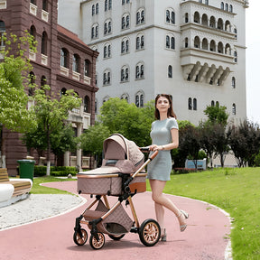 Blambi® Luxus Kombi-Kinderwagen Premium 3in1 "Sirius Pro 2"